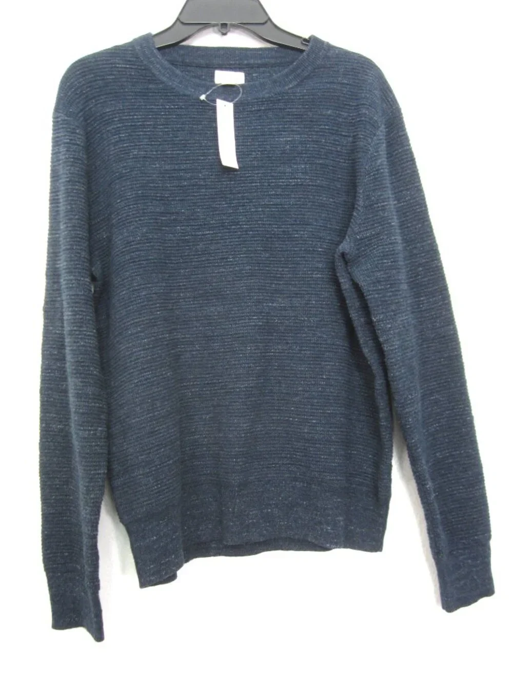 J. Crew NEW Rugged Cotton Waffle Sweater Mens Size M Heathered Casual Crew Neck